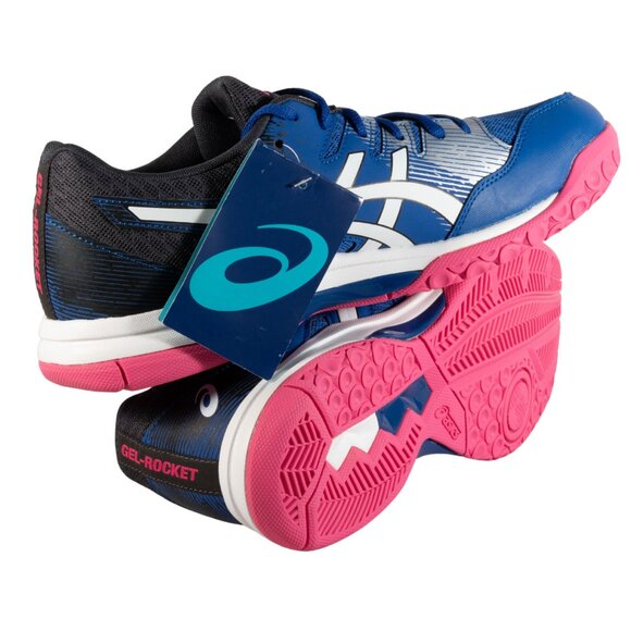 ASICS Gel-Rocket 9 Women's Volleyball Shoes, Asics Blue/White, 10 M US - Picture 6 of 14